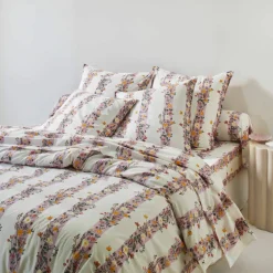 Linge de lit Céleste en coton imprimé