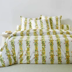 Linge de lit Céleste en coton imprimé