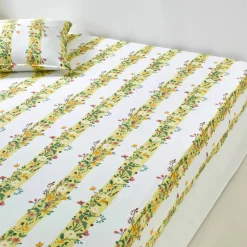 Linge de lit Céleste en coton imprimé
