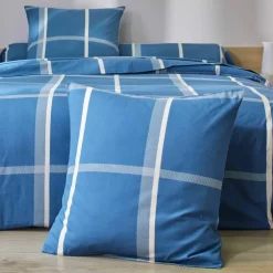 Linge de lit César en coton imprimé carreaux