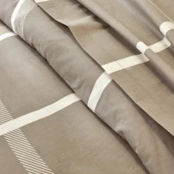 Linge de lit César en coton imprimé carreaux