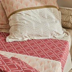 Linge de lit Eddy en coton à motifs graphiques