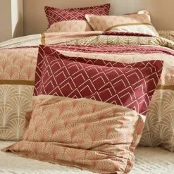 Linge de lit Eddy en coton à motifs graphiques