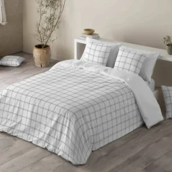 Linge de lit Emile en coton imprimé carreaux