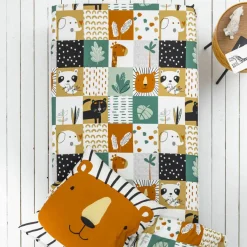 Linge de lit enfant imprimé Africa - coton