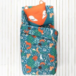 Linge de lit enfant imprimé Champy en coton biologique(**)