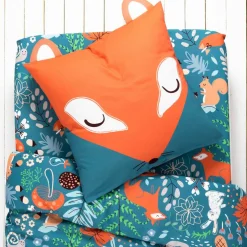 Linge de lit enfant imprimé Champy en coton biologique(**)