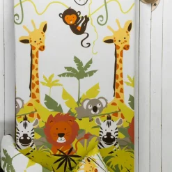 Linge de lit enfant Jungle imprimé animaux 1 personne - coton