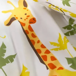 Linge de lit enfant Jungle imprimé animaux 1 personne - coton