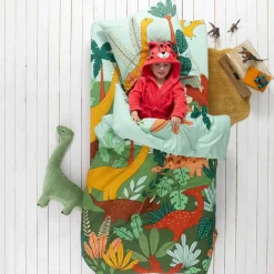 Linge de lit enfant Jurassi coton - Imprimé dinosaure
