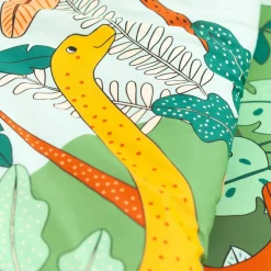 Linge de lit enfant Jurassi coton - Imprimé dinosaure