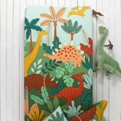 Linge de lit enfant Jurassi coton - Imprimé dinosaure