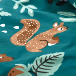 Linge de lit enfant à motifs Ourson en coton biologique(**)