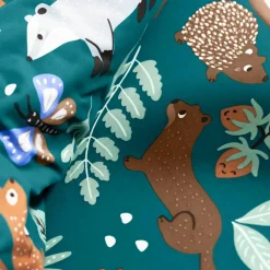 Linge de lit enfant à motifs Ourson en coton biologique(**)