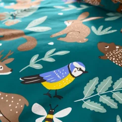 Linge de lit enfant à motifs Ourson en coton biologique(**)