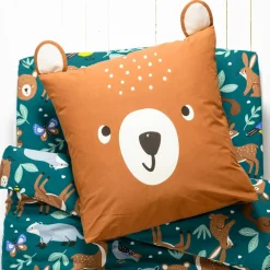 Linge de lit enfant à motifs Ourson en coton biologique(**)