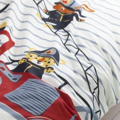 Linge de lit enfant à motifs Pompiers en coton