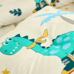 Linge de lit enfant à motifs skate Dinoroul 1 personne - coton