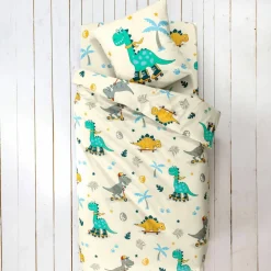 Linge de lit enfant à motifs skate Dinoroul 1 personne - coton