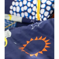 Linge de lit enfant Pao imprimé espace - coton