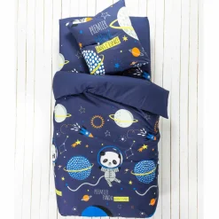 Linge de lit enfant Pao imprimé espace - coton