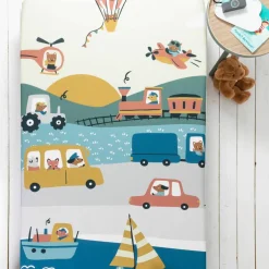 Linge de lit enfant Trafic imprimé voitures - coton