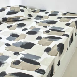 Linge de lit Ernest en coton imprimé