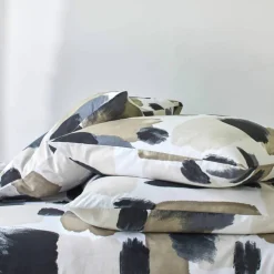 Linge de lit Ernest en coton imprimé