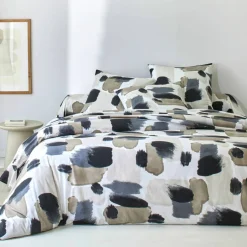Linge de lit Ernest en coton imprimé