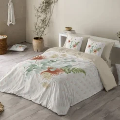 Linge de lit Eve en coton imprimé fleuri