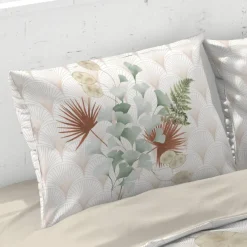 Linge de lit Eve en coton imprimé fleuri