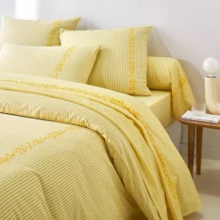 Linge de lit Faustine en coton imprimé