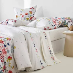 Linge de lit Folk en coton imprimé