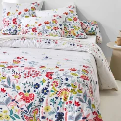 Linge de lit Folk en coton imprimé