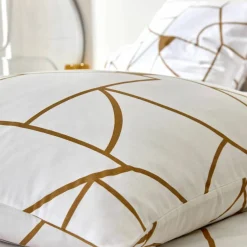 Linge de lit Geoffroy en coton à motifs graphiques