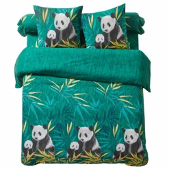 Linge de lit imprimé Pandi, polycoton
