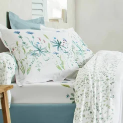 Linge de lit Julie en coton imprimé herbier