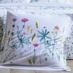 Linge de lit Julie en coton imprimé herbier