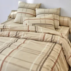Linge de lit Karl imprimé écossais, en coton