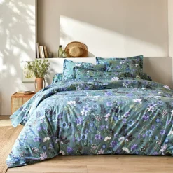 Linge de lit Kelly en coton imprimé floral