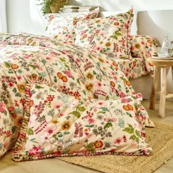 Linge de lit Kelly en coton imprimé floral