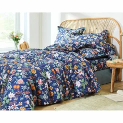 Linge de lit Kelly en coton imprimé floral