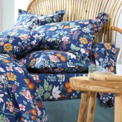 Linge de lit Kelly en coton imprimé floral