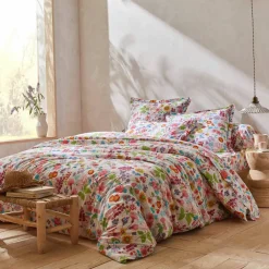 Linge de lit Kelly en coton imprimé floral