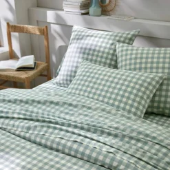 Linge de lit Lou imprimé carreaux - en coton