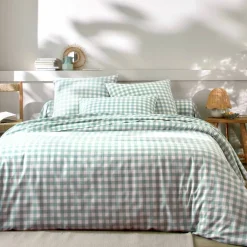Linge de lit Lou imprimé carreaux - en coton