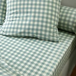 Linge de lit Lou imprimé carreaux - en coton