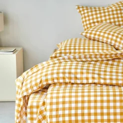 Linge de lit Lou imprimé carreaux - en coton