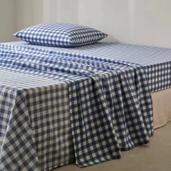 Linge de lit Lou imprimé carreaux - en coton