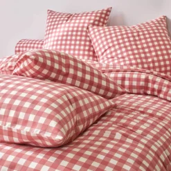 Linge de lit Lou imprimé carreaux - en coton